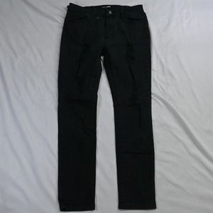 Fashion‎ Nova 13 High Rise Skinny Black Destoryed Stretch Denim Jeans